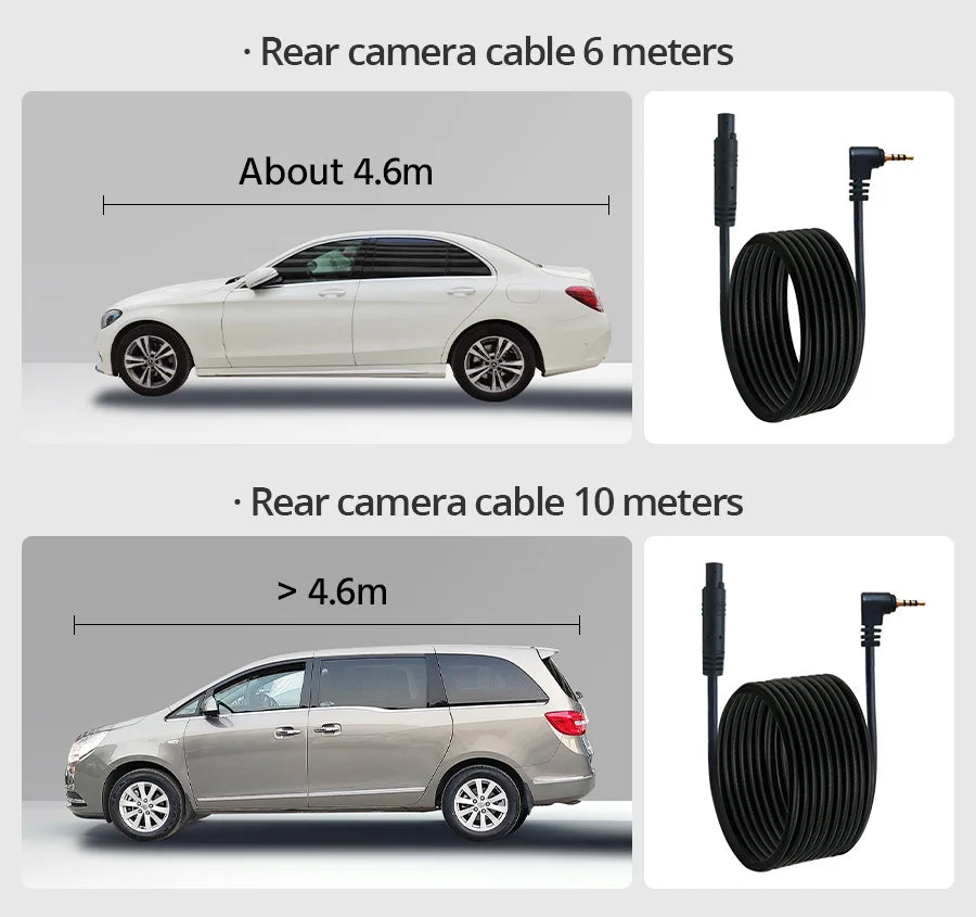 E-ACE 4.3" Mirror Dash Cam FHD 1080P with Optional Dual Lens & Rearview Camera