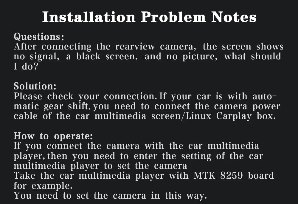 Vehicle Backup Camera for Audi & VW Models, Rearview Trunk Handle Design