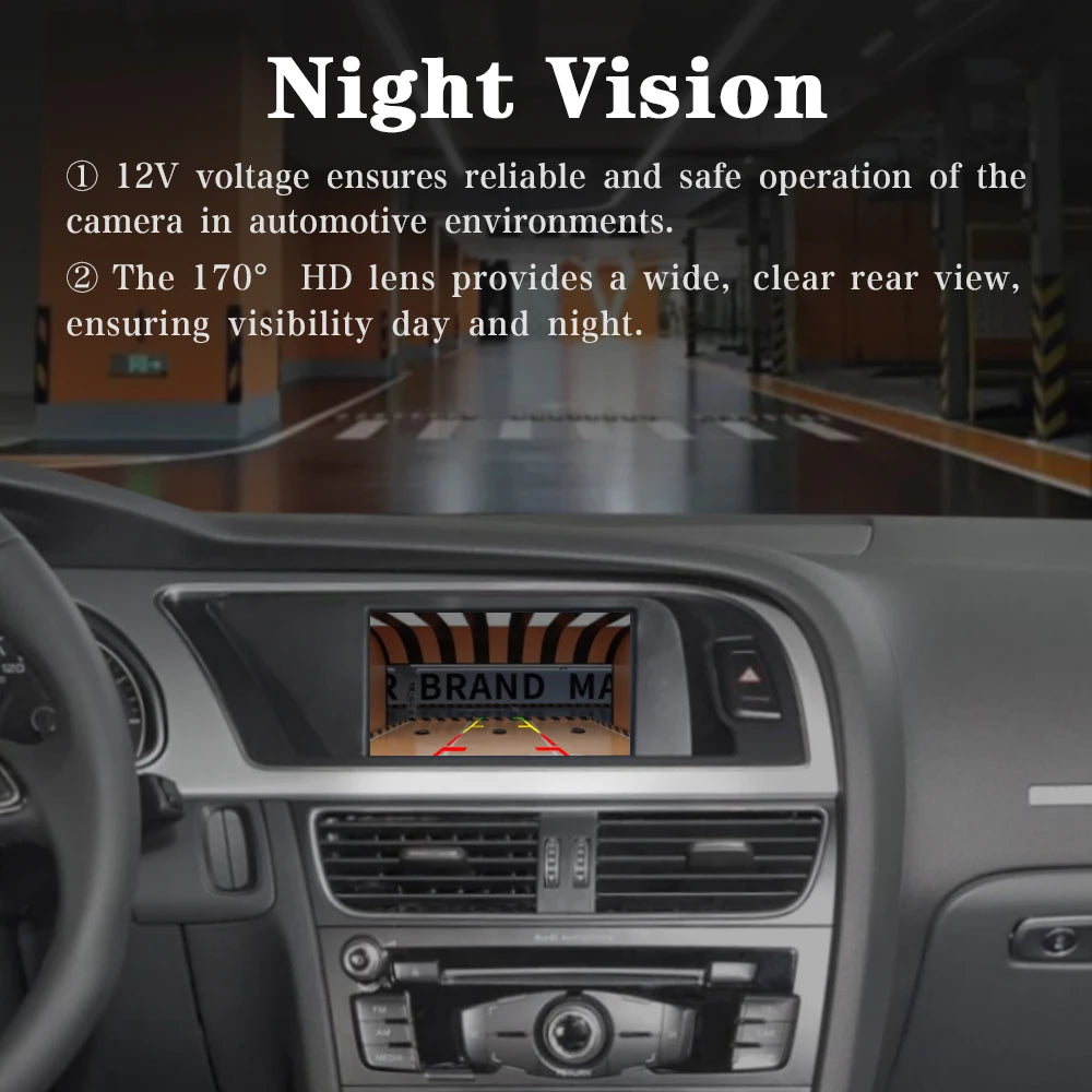 Vehicle Backup Camera for Audi & VW Models, Rearview Trunk Handle Design