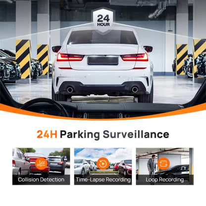 4K+2K Dash Cam with 4" Touch Screen, GPS, WiFi & Night Vision