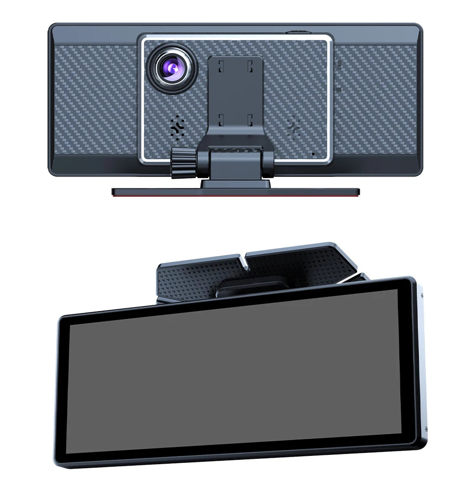 Vtopek 8.1" Dash Cam 2.5K with Wireless CarPlay, Android Auto, GPS & Rear Camera