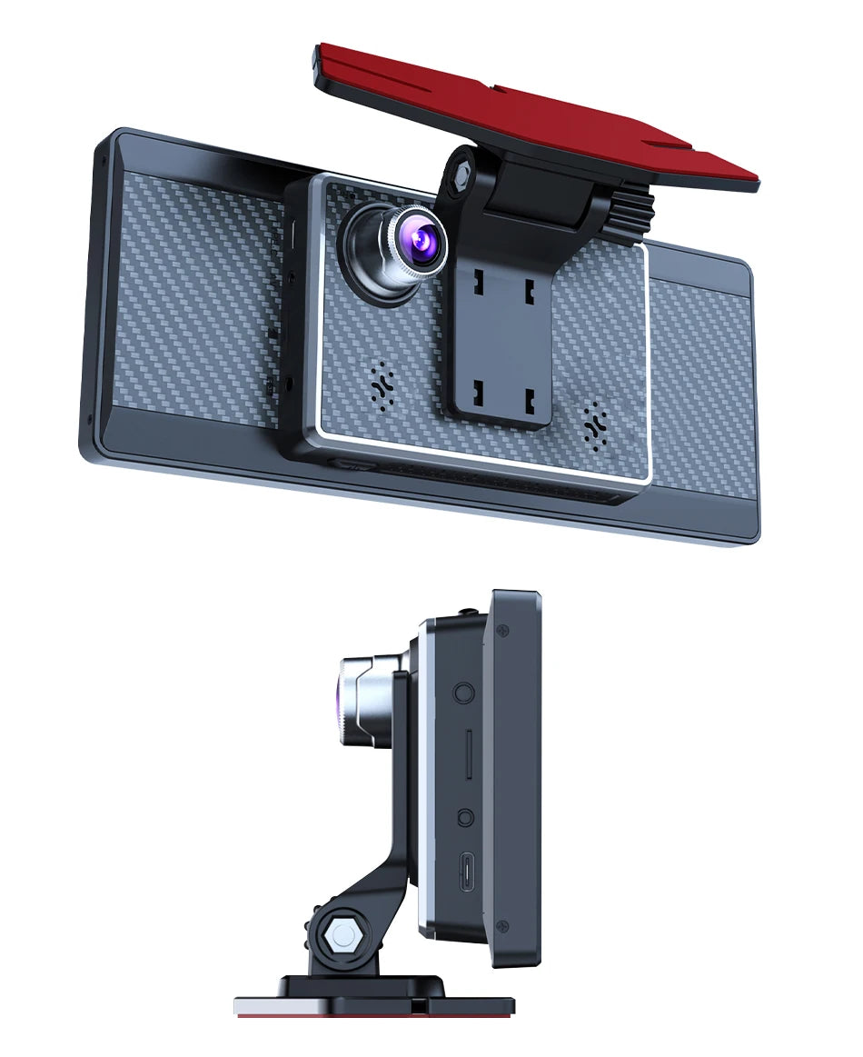 Vtopek 8.1" Dash Cam 2.5K with Wireless CarPlay, Android Auto, GPS & Rear Camera